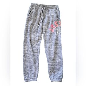 JUSTICE SZ 12 EUC Joggers with Pink Accents